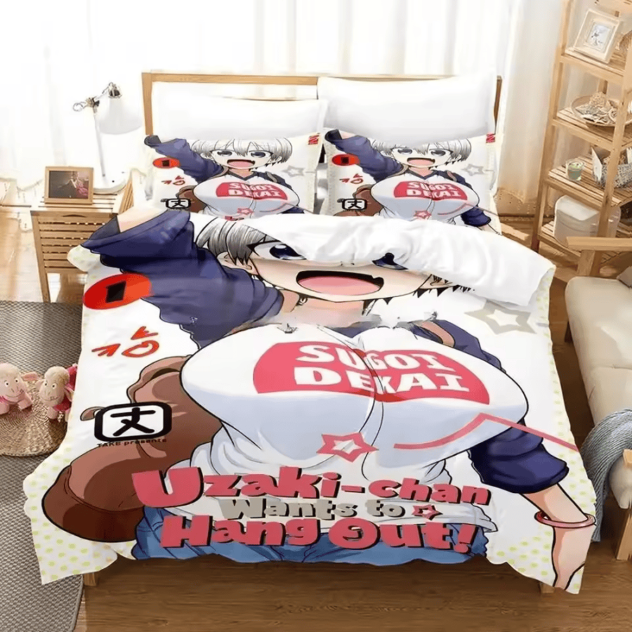 Anime Uzaki-Chan Wants To Hang Out! Hana Uzaki Bedding Set