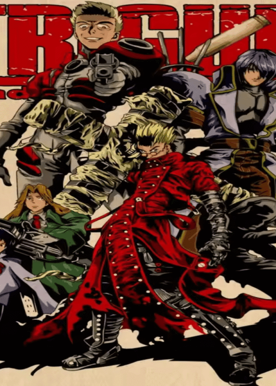 Anime Trigun Vash The Stampede With Friends Decoration Painting Wall Art