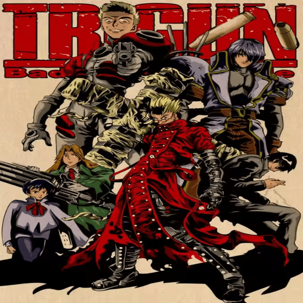 Anime Trigun Vash The Stampede With Friends Decoration Painting Wall Art Anime Trigun Vash The Stampede With Friends Decoration Painting Wall Art