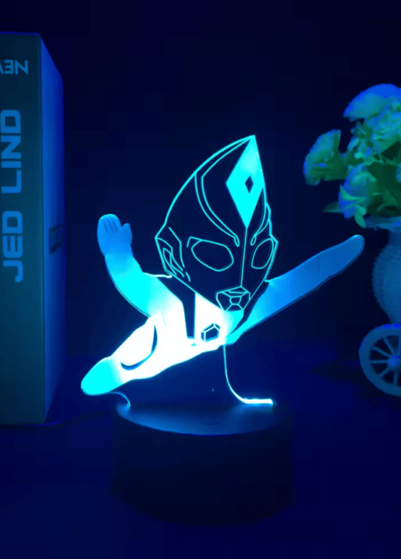 Ultraman Tiga LED 3D Illusion Anime Acrylic Night Light
