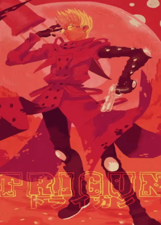 Trigun Anime Vash The Stampede Red Decoration Painting Wall Art