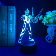 Ultraman Tiga Anime LED Acrylic 3D Illusion Night Light