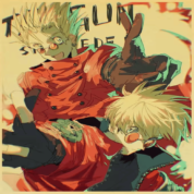 Anime Trigun Vash The Stampede Painting Poster Wall Art