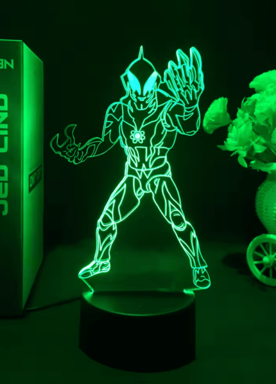 Anime Ultraman Noa LED Acrylic 3D Illusion Night Light
