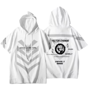 Anime A Certain Magical Index Accelerator Short Sleeve White Hoodie