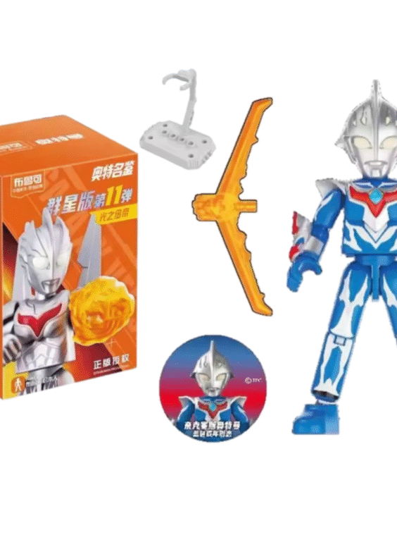 Anime Blokees Ultraman Nexus Blue Galaxy Version 11 Assembled And Movable Toy Blind Box