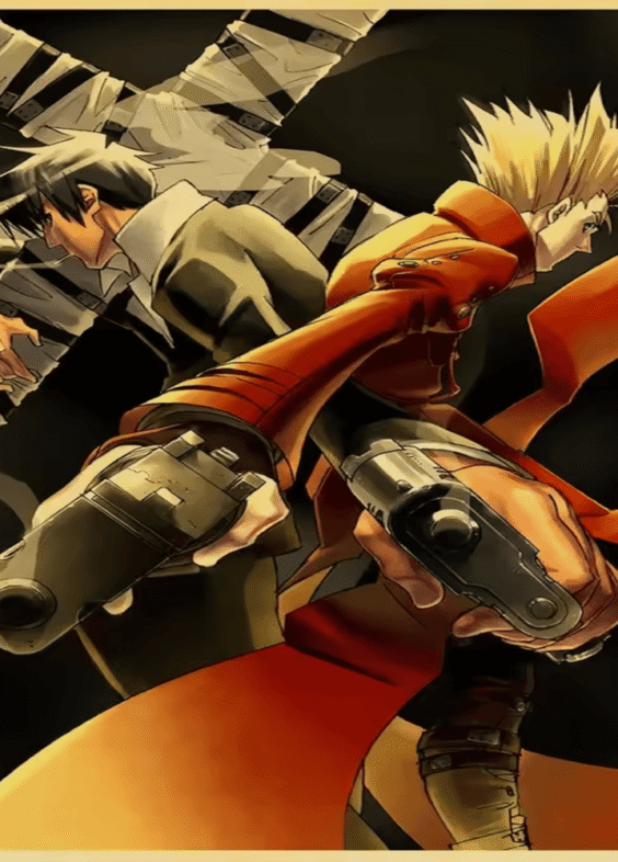Anime Trigun Vash And Nicholas Poster Wall Art