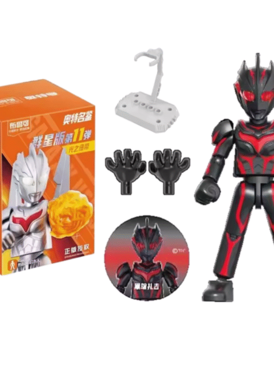 Anime Blokees Ultraman Dark Zagi Galaxy Version 11 Assembled And Movable Toy Blind Box