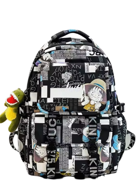 Anime One Piece D. Luffy Backpack With Pendant