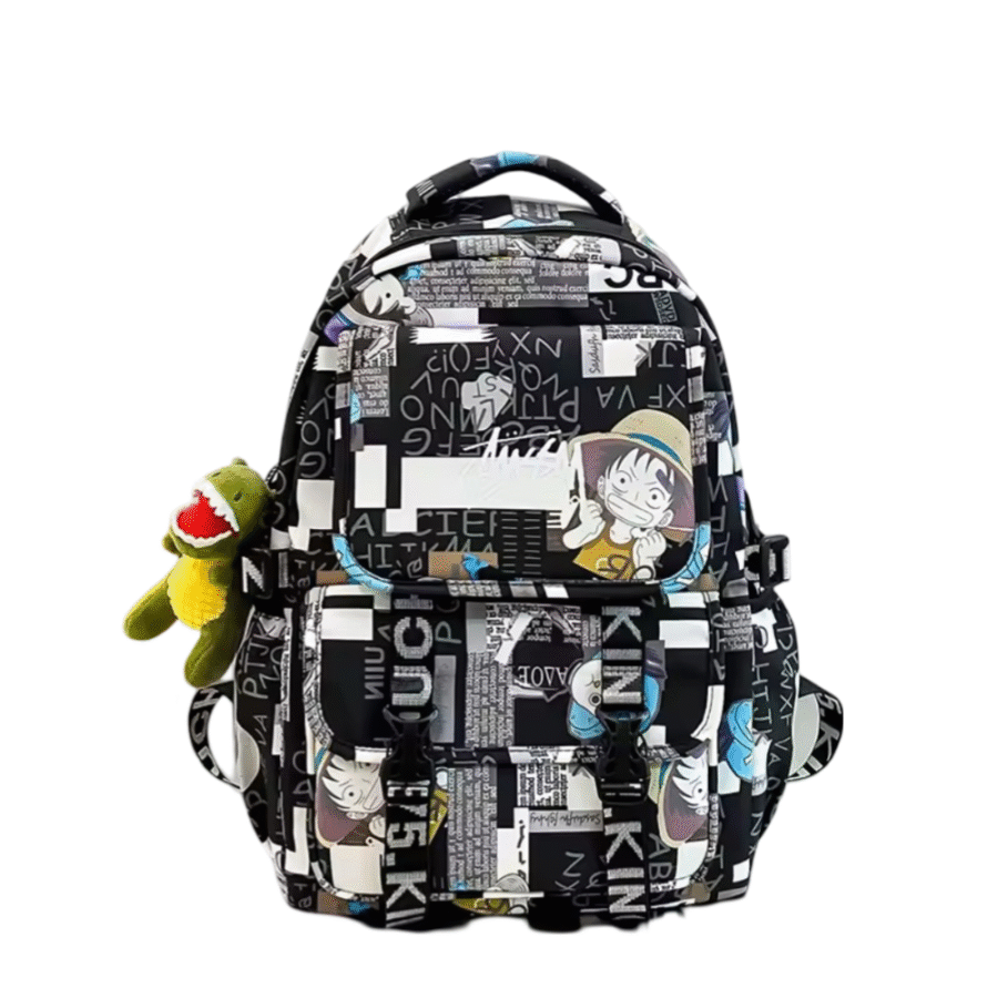 Anime One Piece D. Luffy Backpack With Pendant