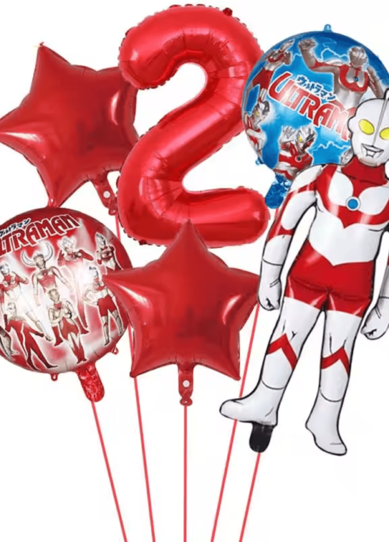 Anime Ultraman Aluminium Foil Party Decoration Balloons