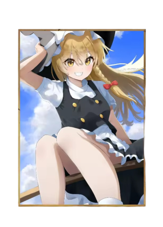 Touhou Project Marisa Kirisame Waterproof Anime Poster Wall Art