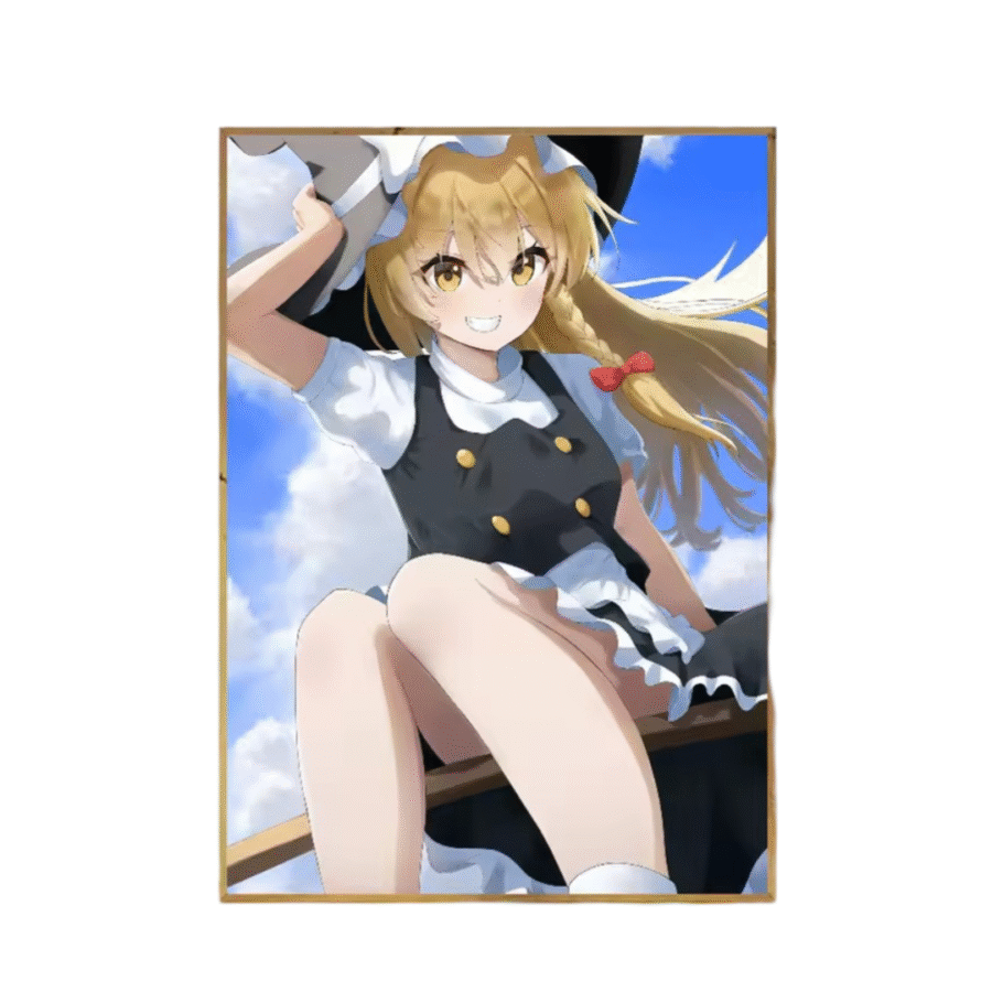 Touhou Project Marisa Kirisame Waterproof Anime Poster Wall Art Touhou Project Marisa Kirisame Waterproof Anime Poster Wall Art