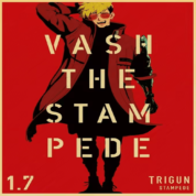 Anime Trigun Vash The Stampede Red Painting Poster Wall Art