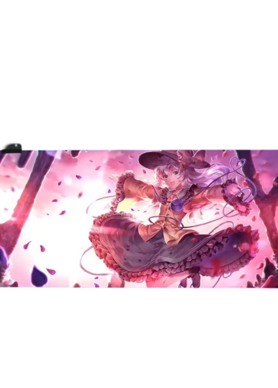 Anime Touhou Project Koishi Komeiji LED Glowing Mouse Pad