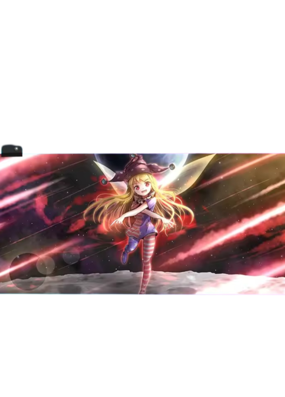 Anime Touhou Project Clownpiece LED Glowing Mouse Pad