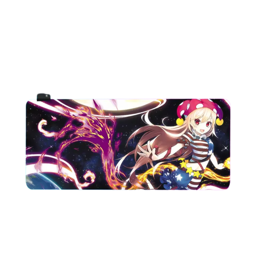 Touhou Project Anime Clownpiece LED Glowing Mouse Pad Touhou Project Anime Clownpiece LED Glowing Mouse Pad