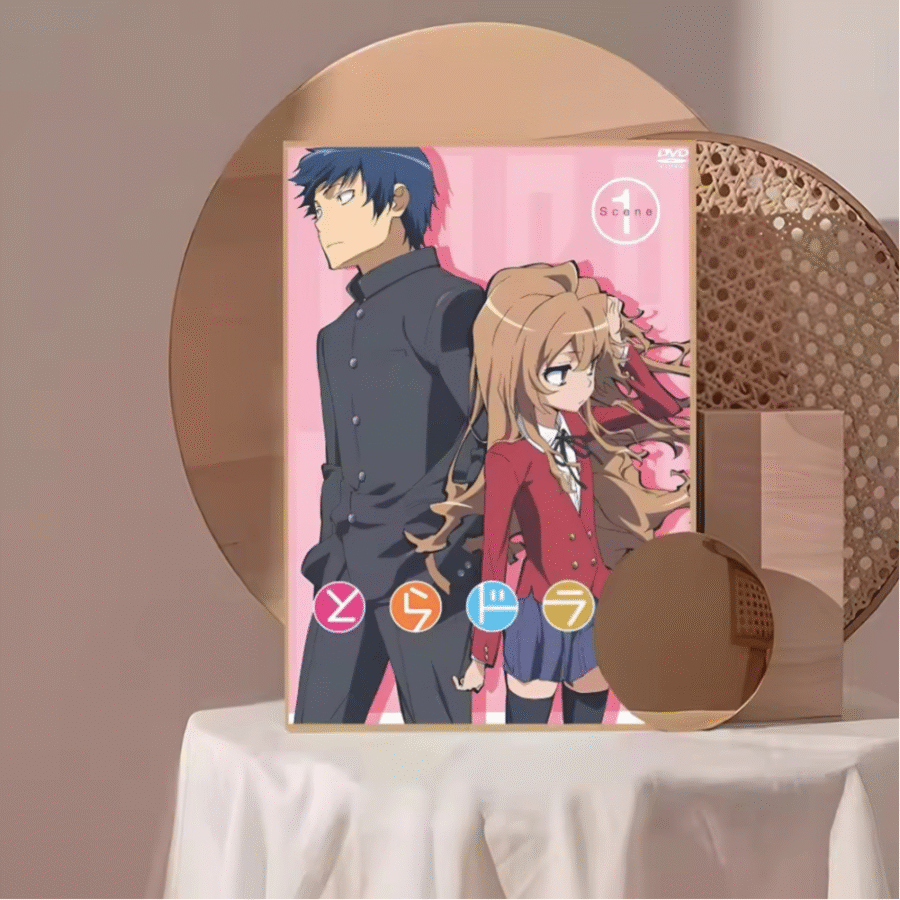 Anime Toradora Taiga Aisaka And Ryūji Takasu Poster Anime Toradora Taiga Aisaka And Ryūji Takasu Poster