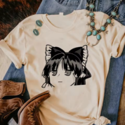 Anime Touhou Project Chen Print Cotton T-Shirt