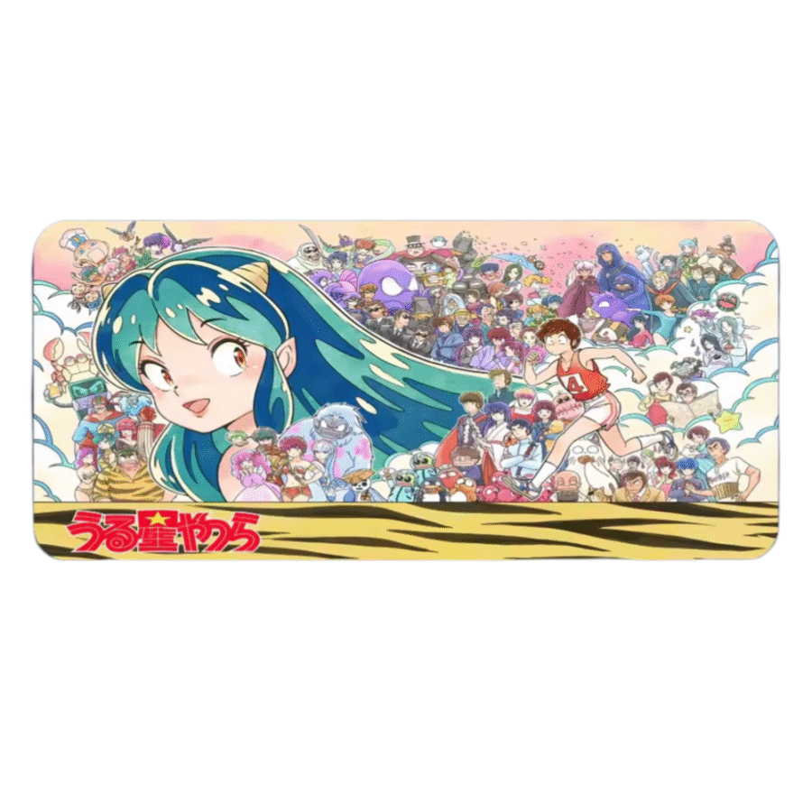 Urusei Yatsura Anime Ataru Moroboshi And Lum Print Mouse Pad Urusei Yatsura Anime Ataru Moroboshi And Lum Print Mouse Pad