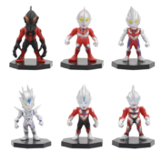 6Pcs Anime Ultraman Character Action Figure Toy