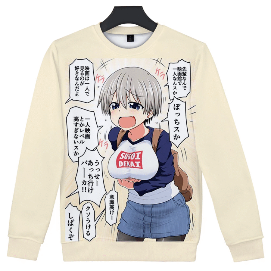 Anime Uzaki-Chan Wants To Hang Out Hana Uzaki Long Sleeve Sweatshirt Anime Uzaki-Chan Wants To Hang Out Hana Uzaki Long Sleeve Sweatshirt