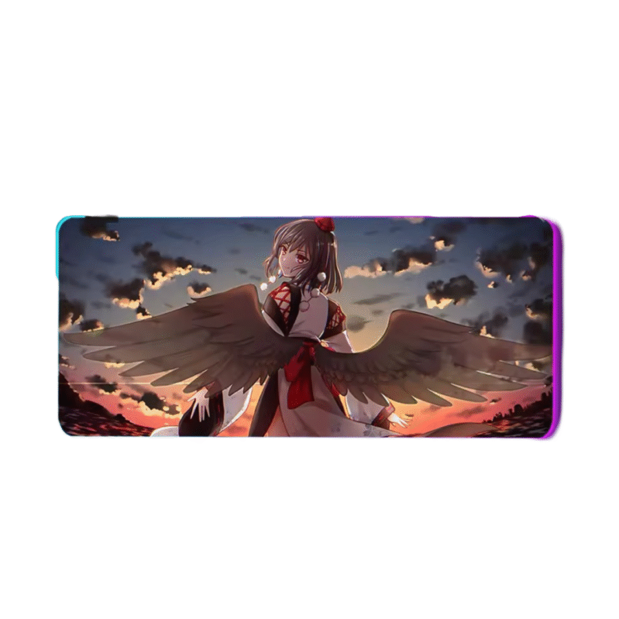 Anime Touhou Project Aya Shameimaru LED Glowing Mouse Pad Anime Touhou Project Aya Shameimaru LED Glowing Mouse Pad