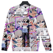 Uzaki-Chan Wants To Hang Out Anime Hana Uzaki Long Sleeve Sweatshirt