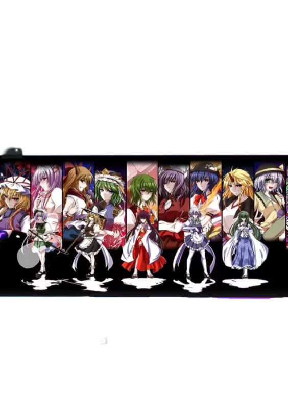 Anime Touhou Project Character LED Glowing Mouse Pad