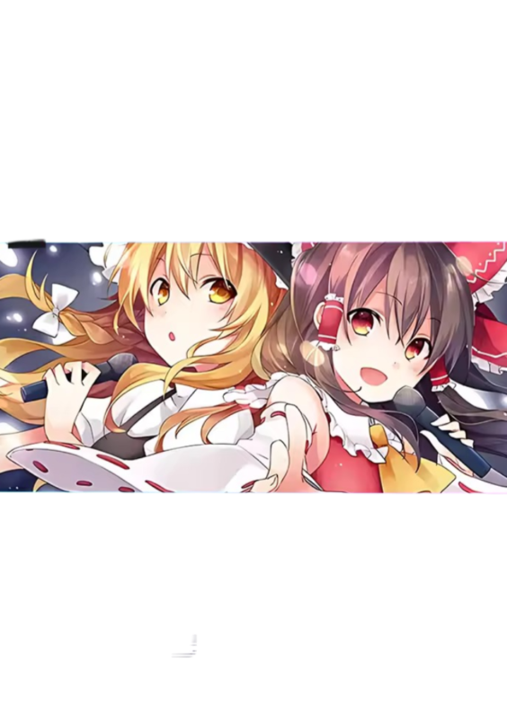Anime Touhou Project Marisa Kirisame And Reimu Hakurei LED Glowing Mouse Pad