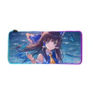 Anime Touhou Project Reimu Hakurei Blue LED Glowing Mouse Pad