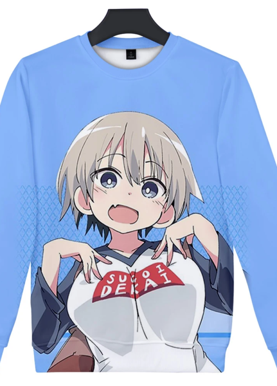 Uzaki-Chan Wants To Hang Out Anime Hana Uzaki O-Neck Sweatshirt