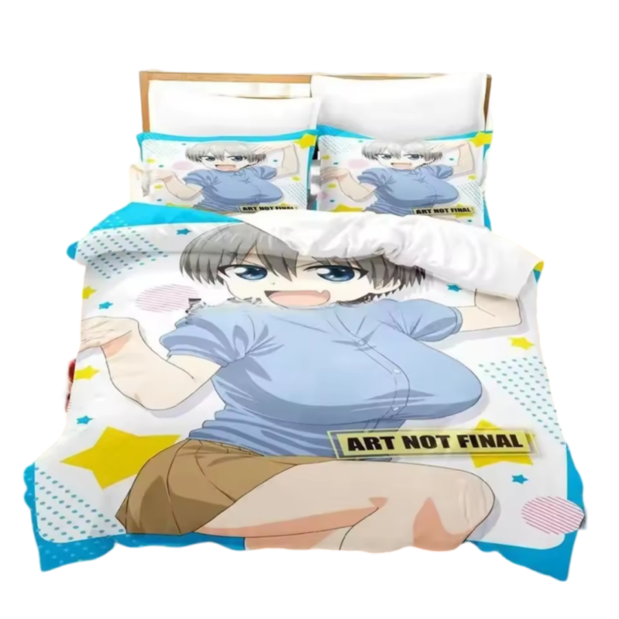 Anime Uzaki-Chan Wants To Hang Out! Hana Uzaki 3D Printed Bedding Set