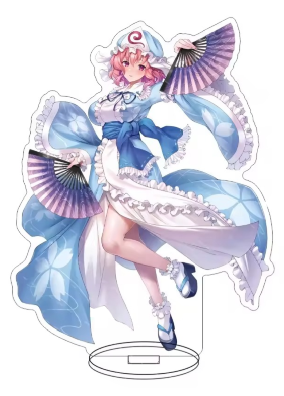 15cm Anime Touhou Project Yuyuko Saigyouji Acrylic Stand
