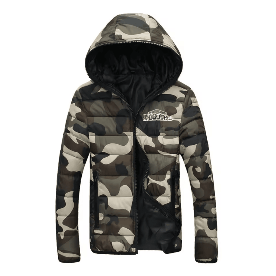 Anime My Hero Academia Camouflage Pattern Hooded Jacket