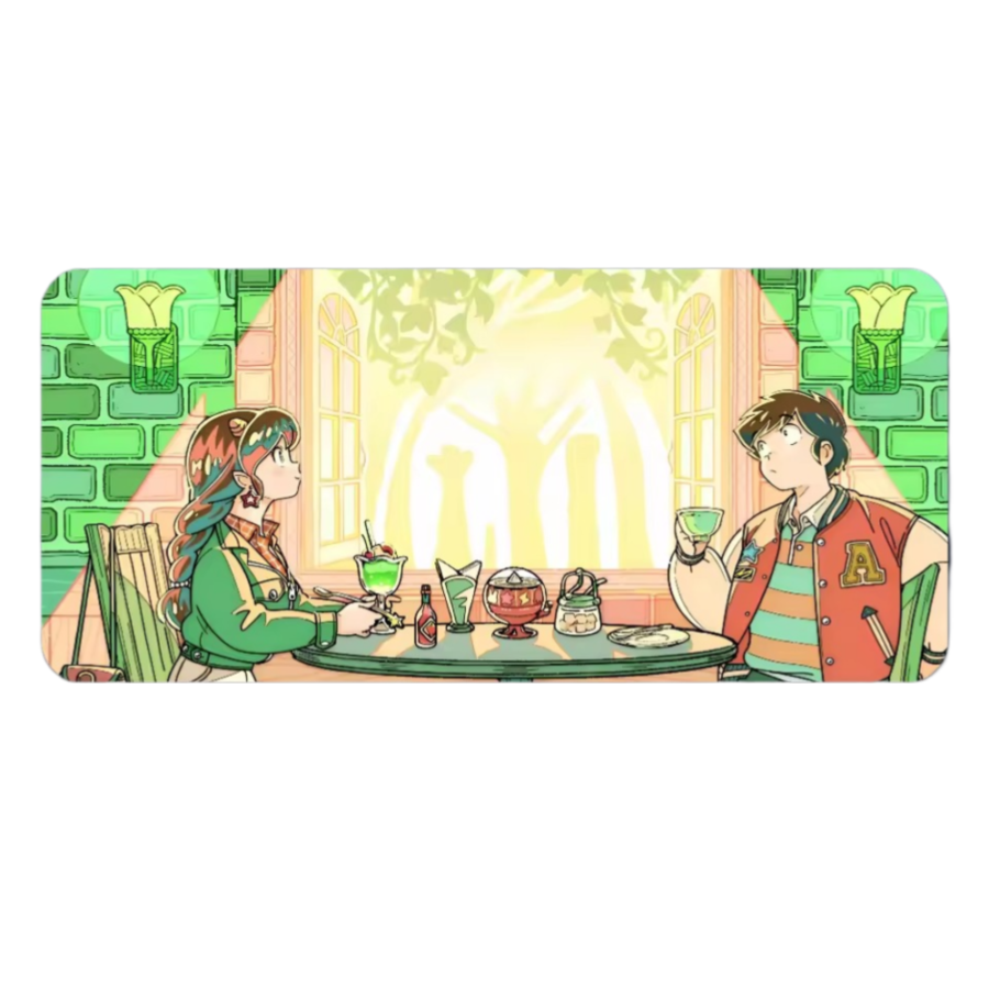 Anime Urusei Yatsura Ataru Moroboshi And Lum Print Mouse Pad
