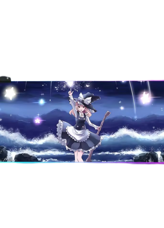 Anime Touhou Project Marisa Kirisame LED Glowing Mouse Pad