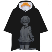 Uzaki-Chan Wants To Hang Out Anime Hana Uzaki Short Sleeve Hoodie