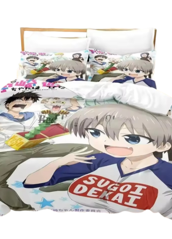 Anime Uzaki-Chan Wants To Hang Out! Hana Uzaki With Friends 3D Printed Bedding Set