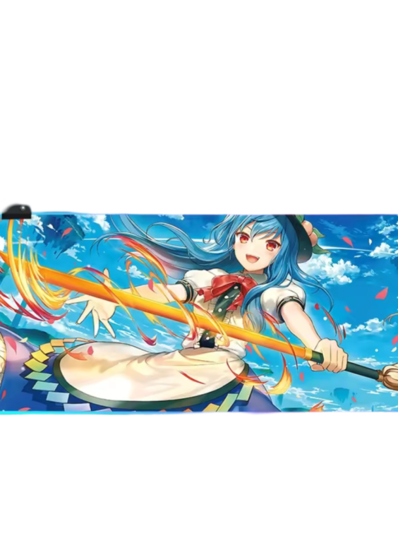 Anime Touhou Project Tenshi Hinanawi LED Glowing Mouse Pad