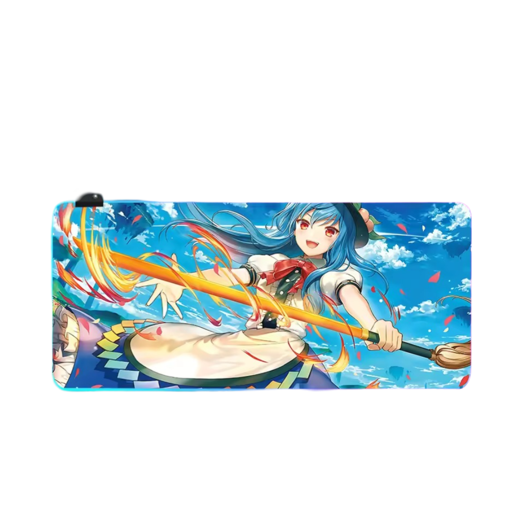Anime Touhou Project Tenshi Hinanawi LED Glowing Mouse Pad Anime Touhou Project Tenshi Hinanawi LED Glowing Mouse Pad