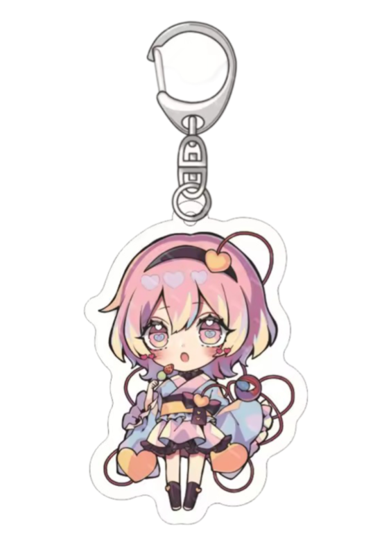 Anime Touhou Project Satori Komeiji Acrylic Keychain