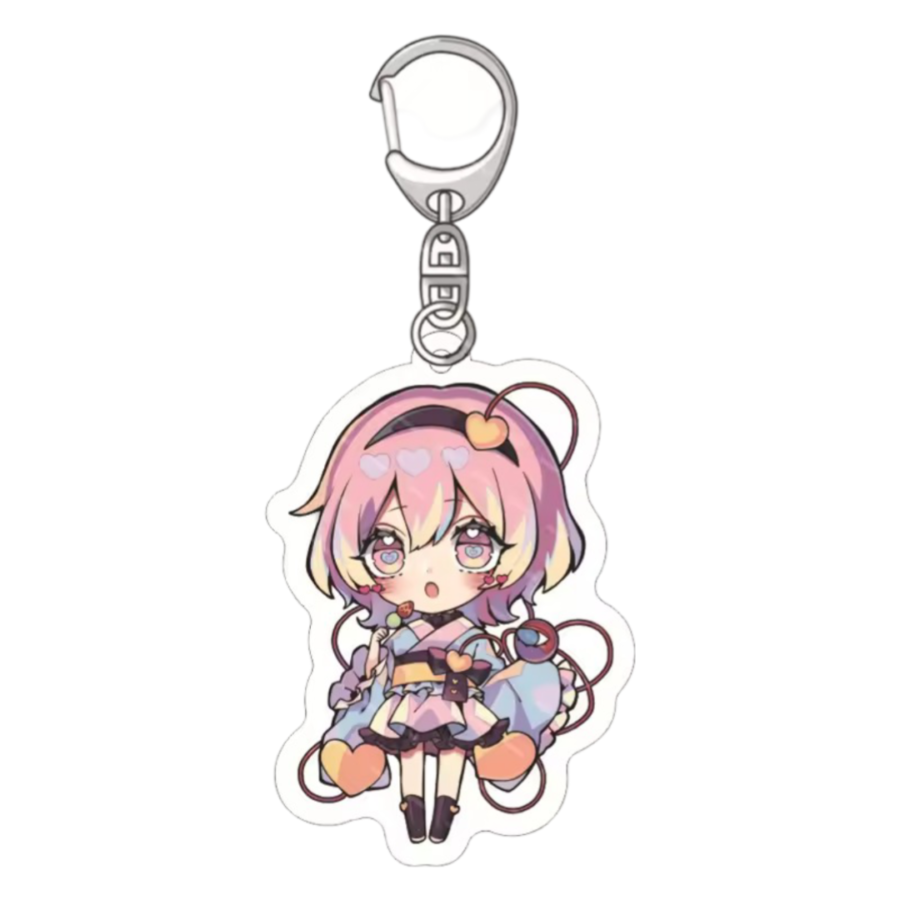 Anime Touhou Project Satori Komeiji Acrylic Keychain