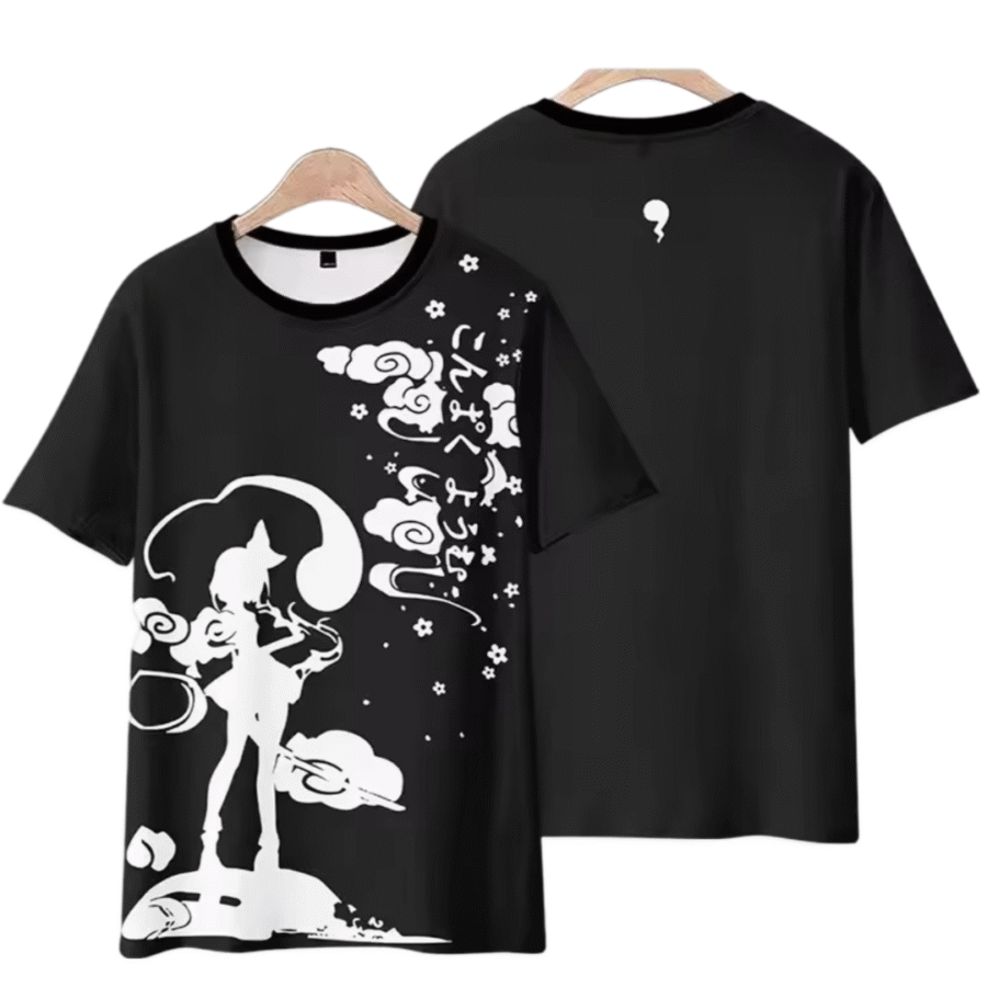 Anime Touhou Project Flandre Scarlet Black T-Shirt Anime Touhou Project Flandre Scarlet Black T-Shirt