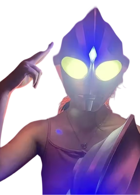 Anime Ultraman Tiga Plastic Cosplay Mask