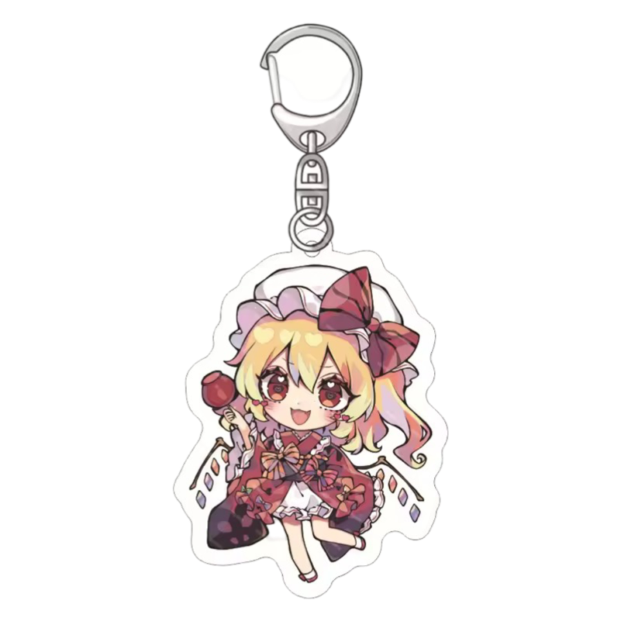 Anime Touhou Project Flandre Scarlet Acrylic Keychain