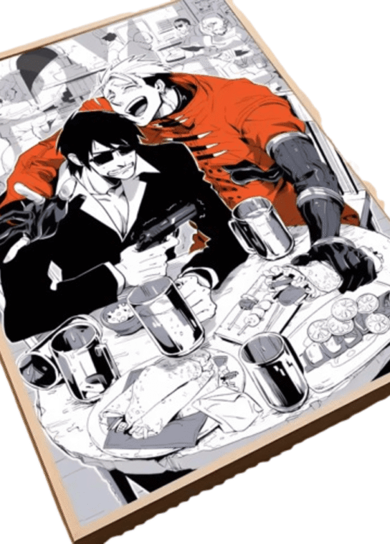 Anime Trigun Nicholas D. Wolfwood And Vash The Stampede Poster