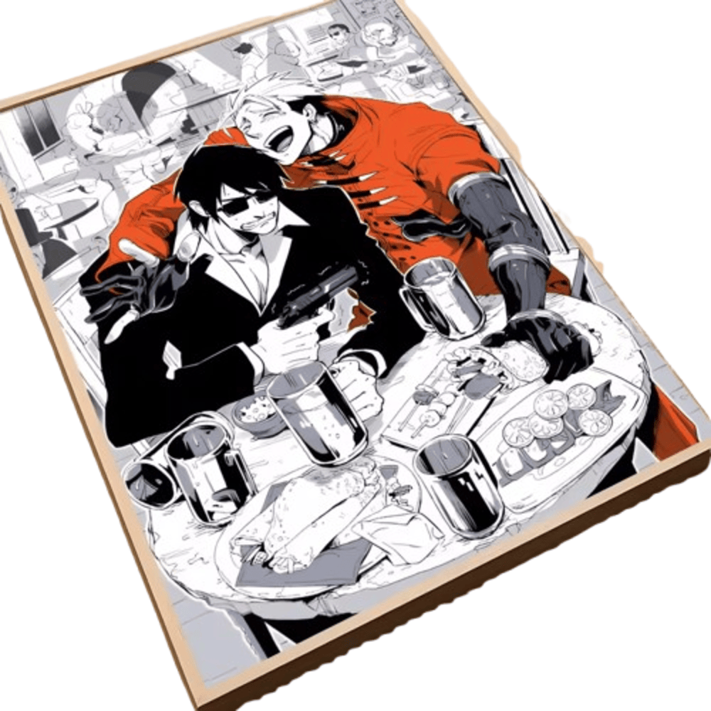 Anime Trigun Nicholas D. Wolfwood And Vash The Stampede Poster Anime Trigun Nicholas D. Wolfwood And Vash The Stampede Poster