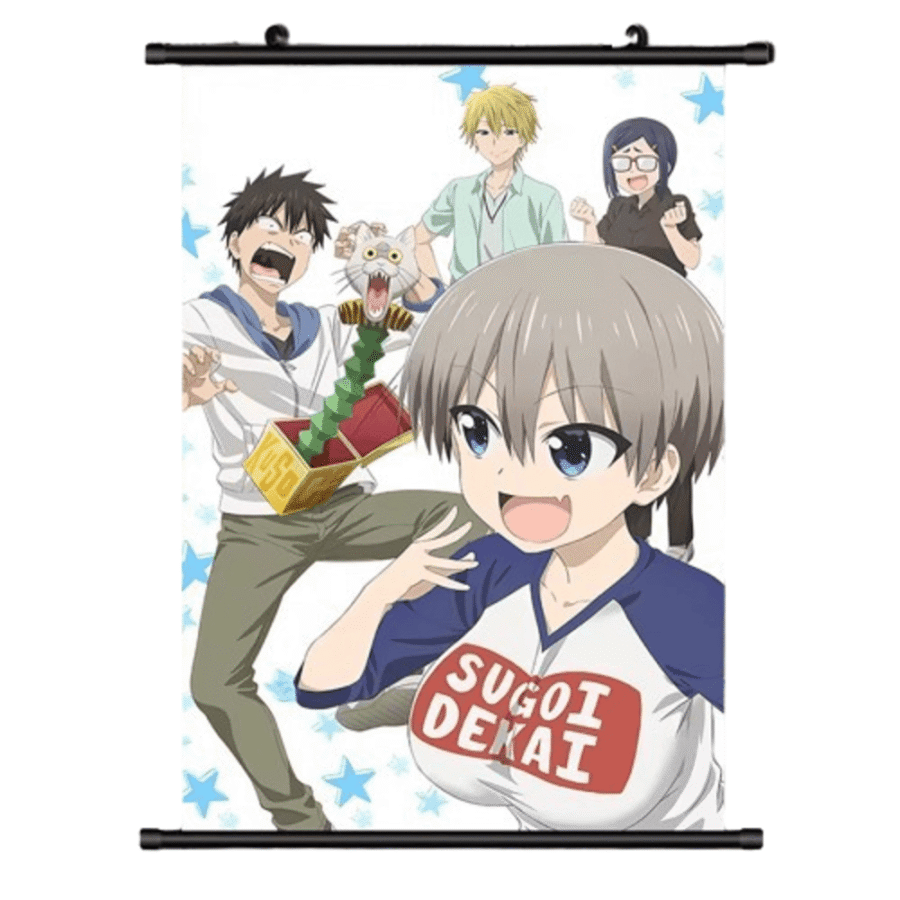 Anime Uzaki-Chan Wants To Hang Out! Character Poster Wall Art Anime Uzaki-Chan Wants To Hang Out! Character Poster Wall Art