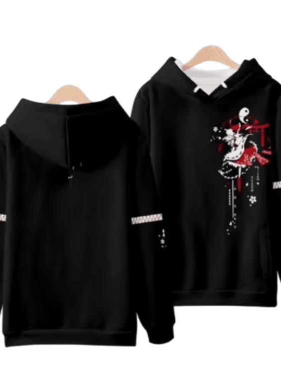Anime Touhou Project Reimu Hakurei Black Hoodie